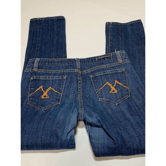 Vigoss Women’s Straight Leg Low Rise Denim Jeans Medium Wash Blue Size 11 - Picture 6 of 9